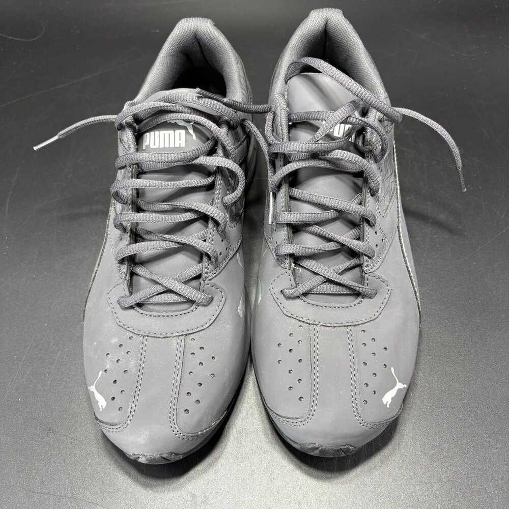 PUMA Mens Tazon 6 Fracture FM Low Top Lace Up Periscope-puma Silver Size 9.5